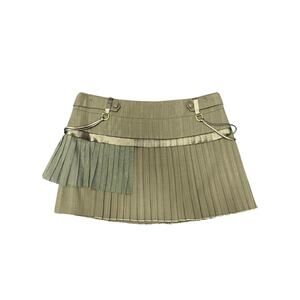 y2k development pleated mini skirt sz 2